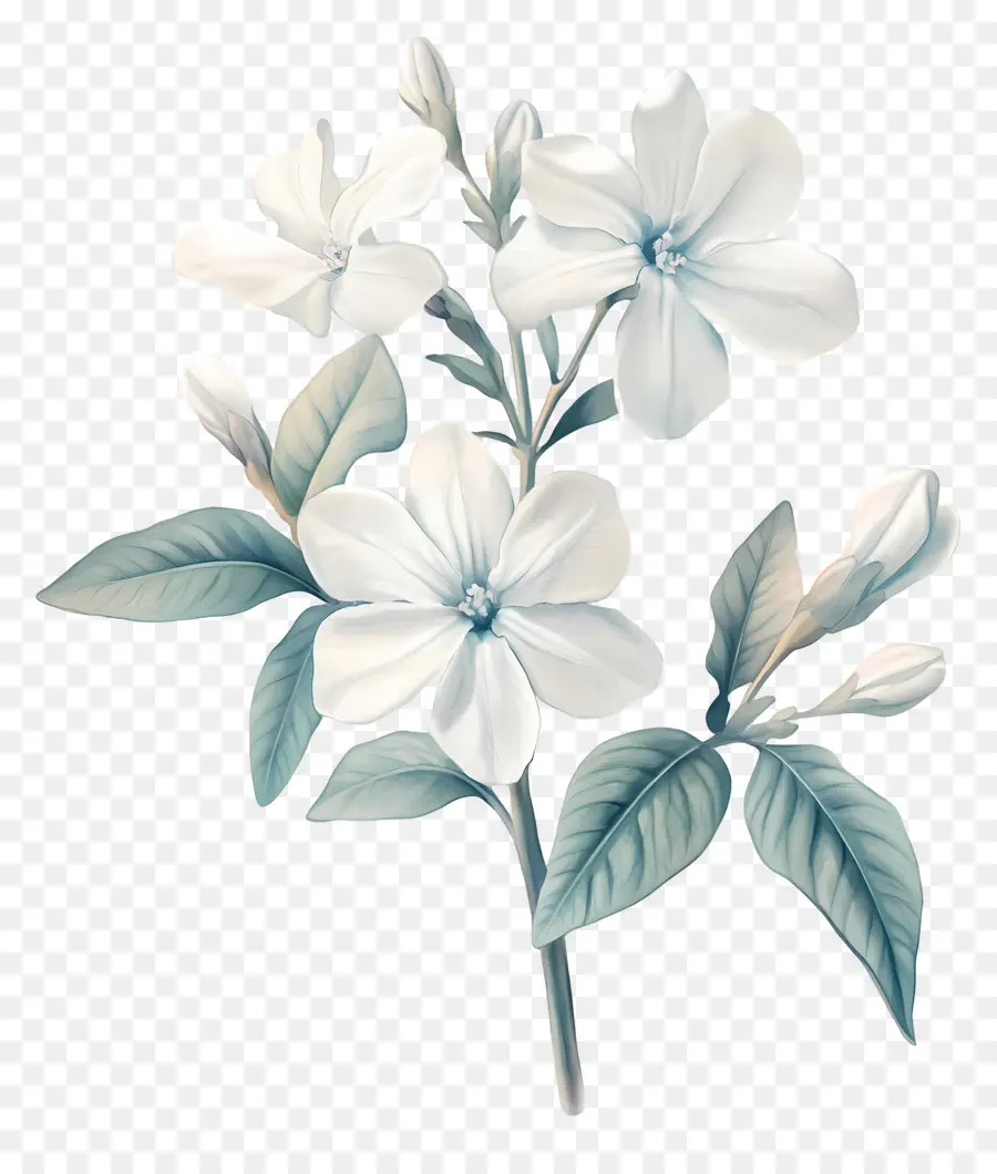 Flor De Jazmín，Flor Blanca PNG