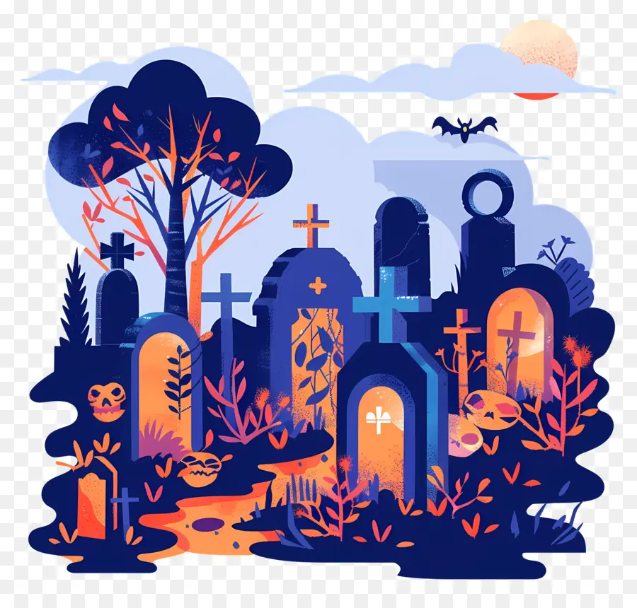 Noche De Halloween，Cementerio PNG