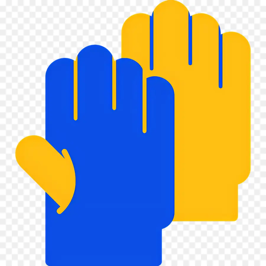 Guantes，Azul PNG