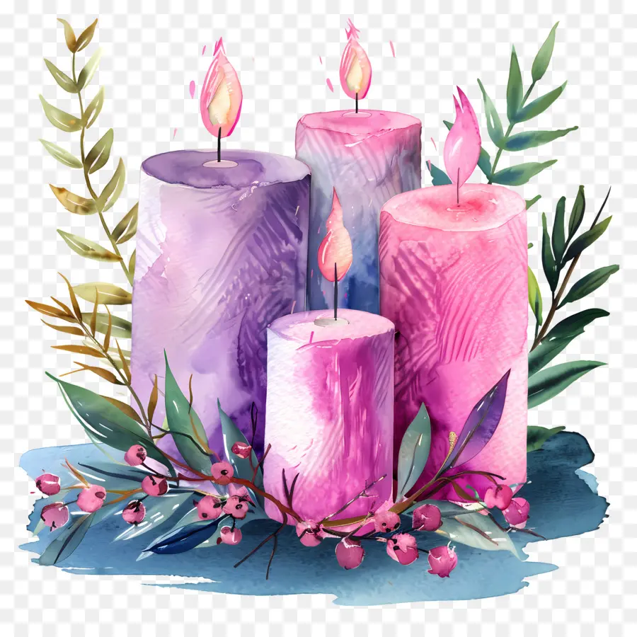 Velas De Adviento，Velas PNG