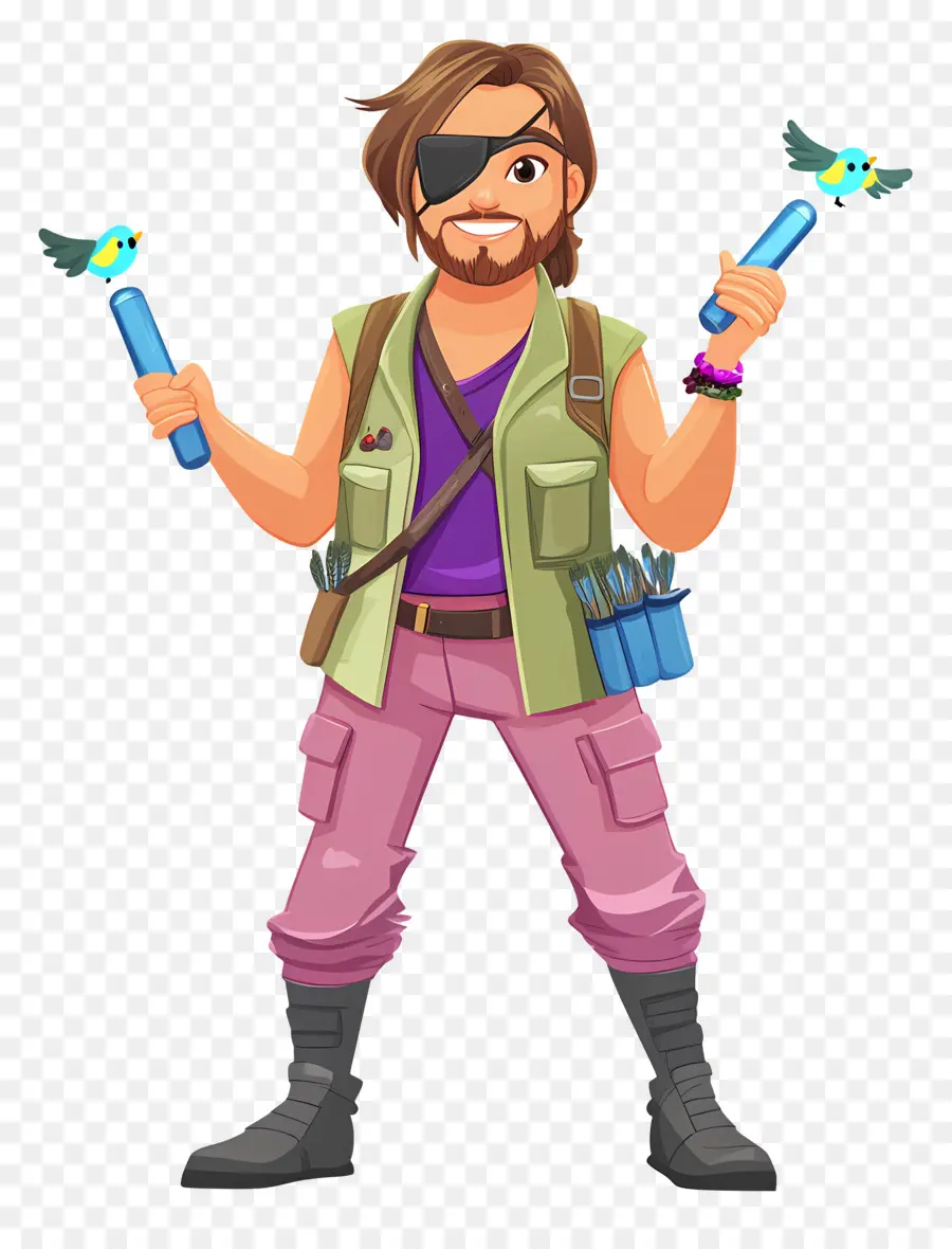 Personaje De Dibujos Animados，Aventurero PNG