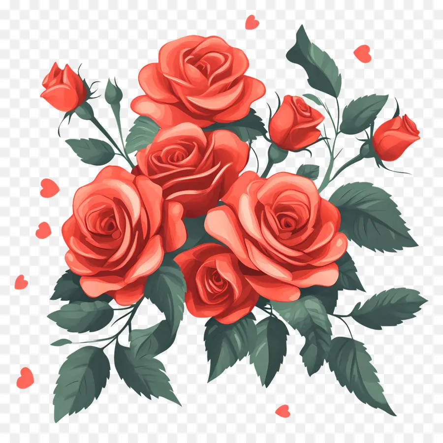 Ramo De Rosas，Rosas Rojas PNG