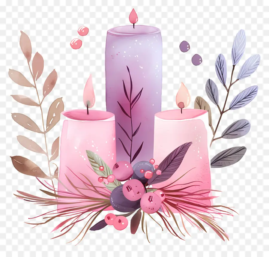 Velas De Adviento，Velas PNG