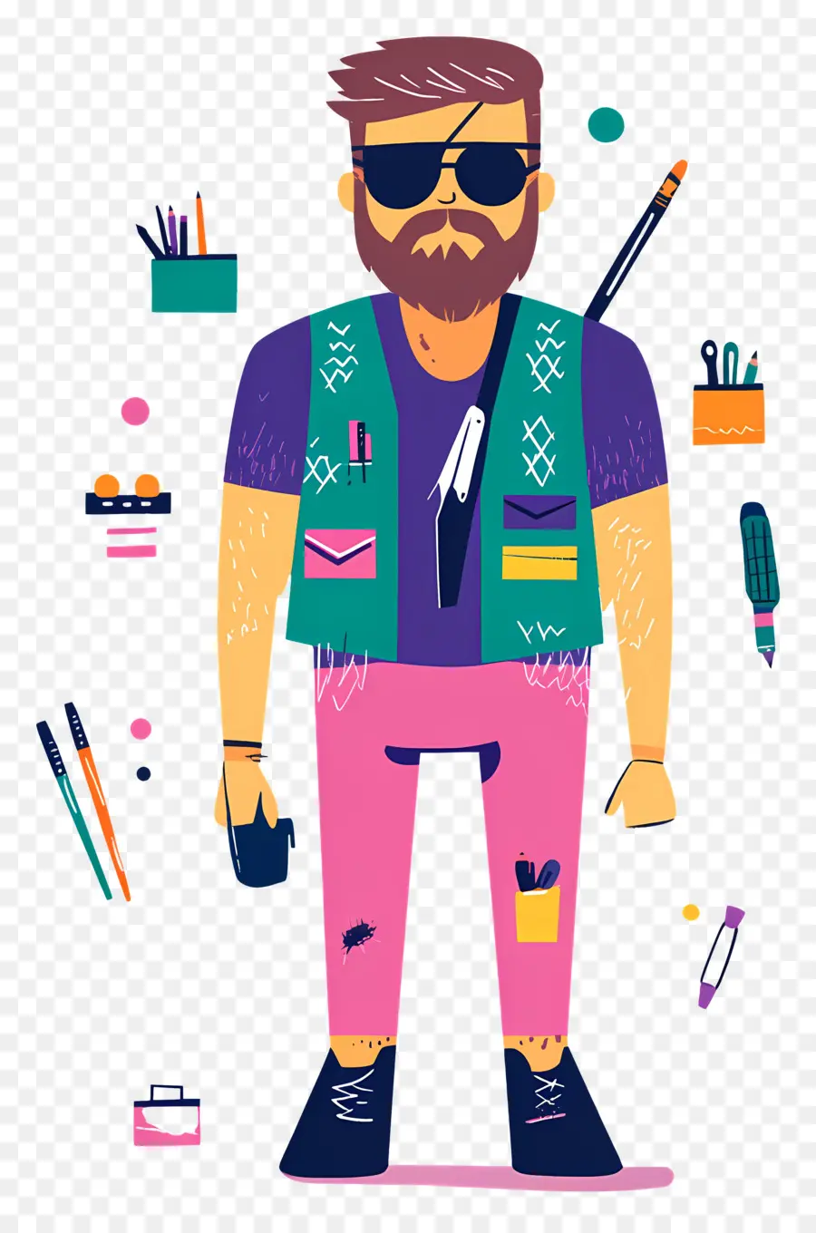 Personaje De Dibujos Animados，Hombre Inconformista PNG