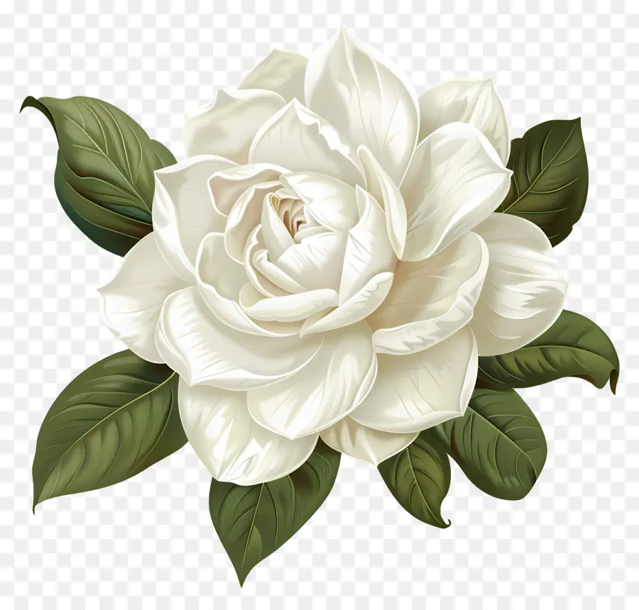 Flor De Gardenia Blanca，Flor Blanca PNG