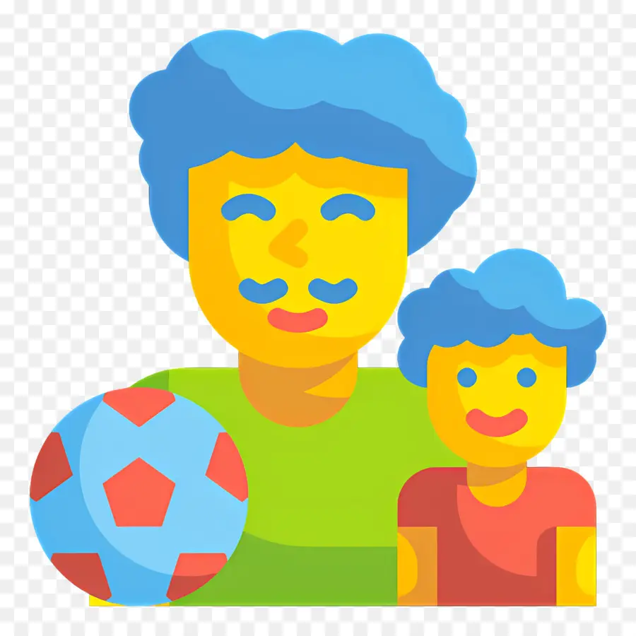 Padre E Hijo，Balón De Fútbol PNG