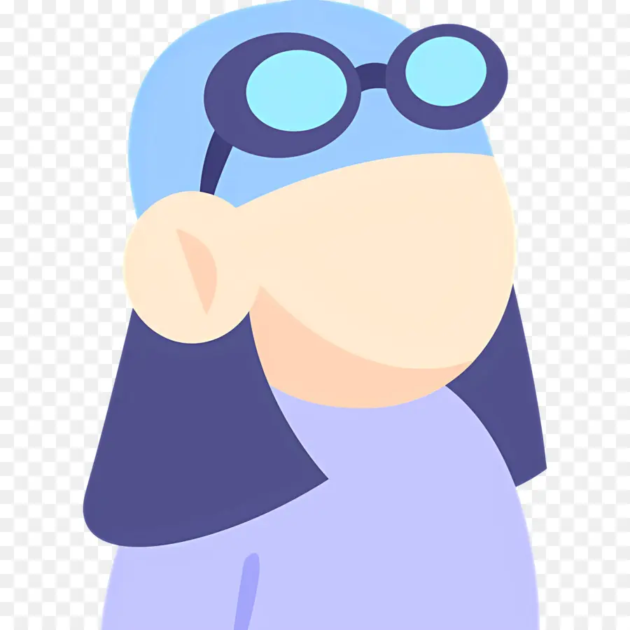 Nadador，Persona Con Gafas PNG