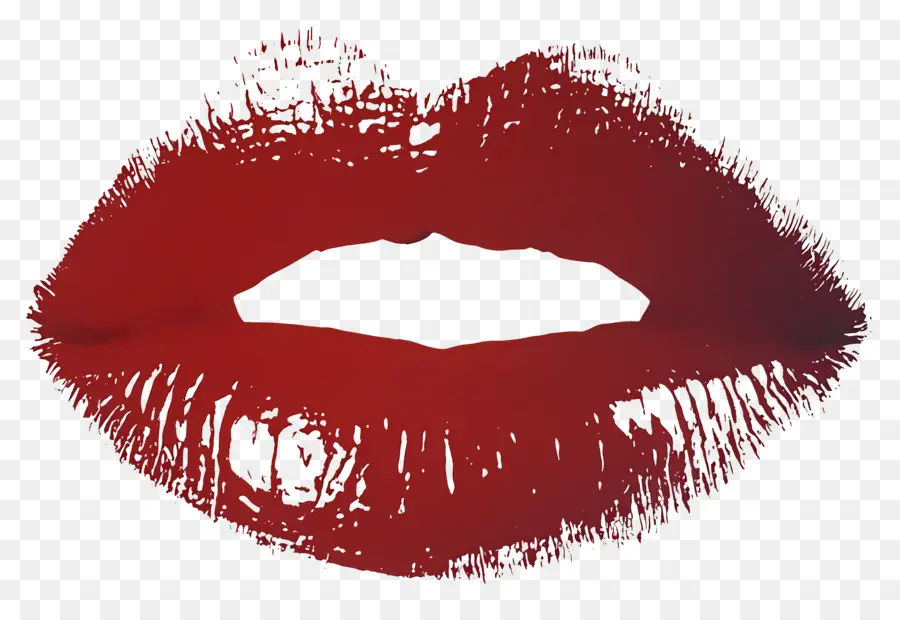 Marca De Beso，Labios Rojos PNG