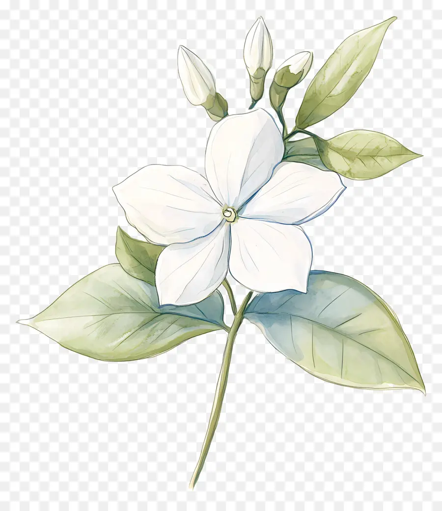 Flor De Jazmín，Flor Blanca PNG