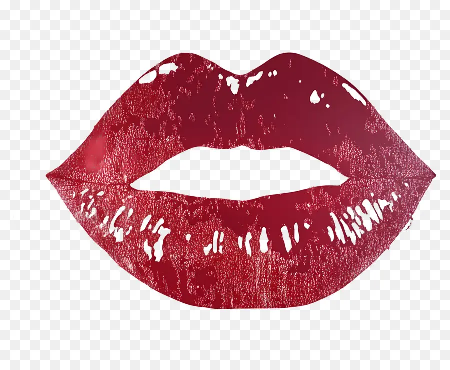 Marca De Beso，Labios Rojos PNG