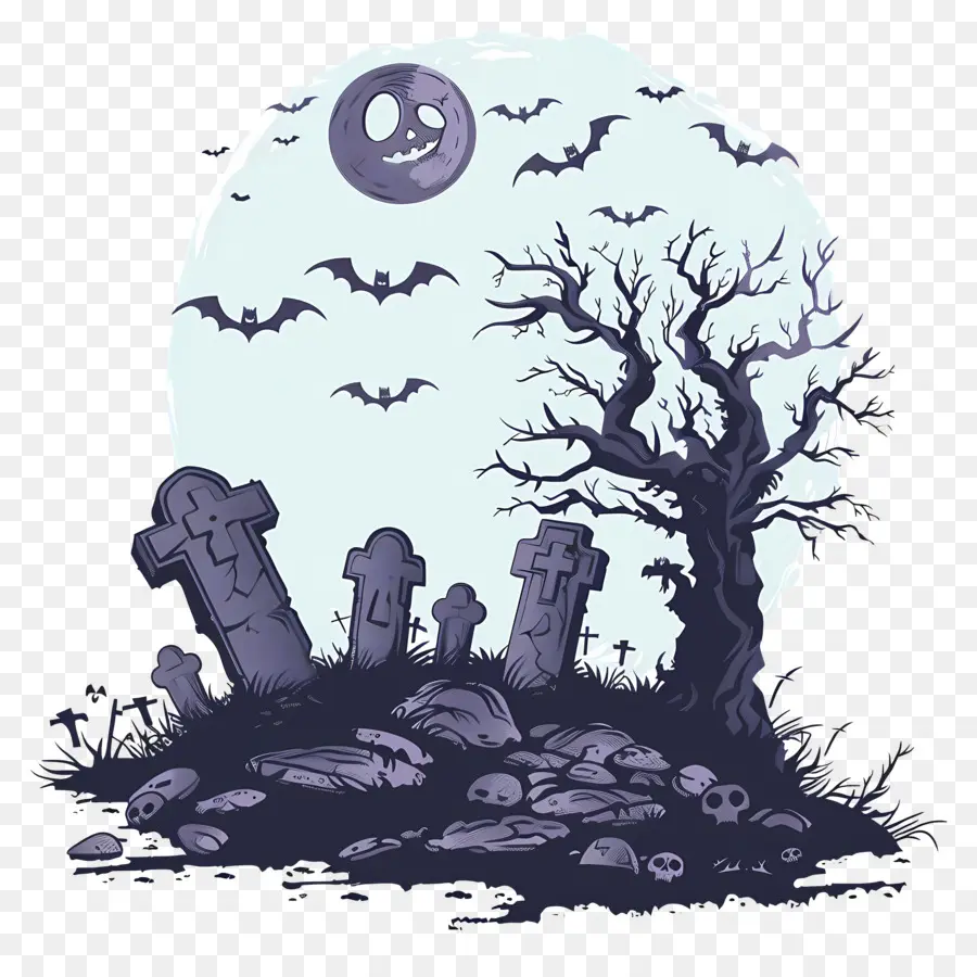 Noche De Halloween，Cementerio PNG