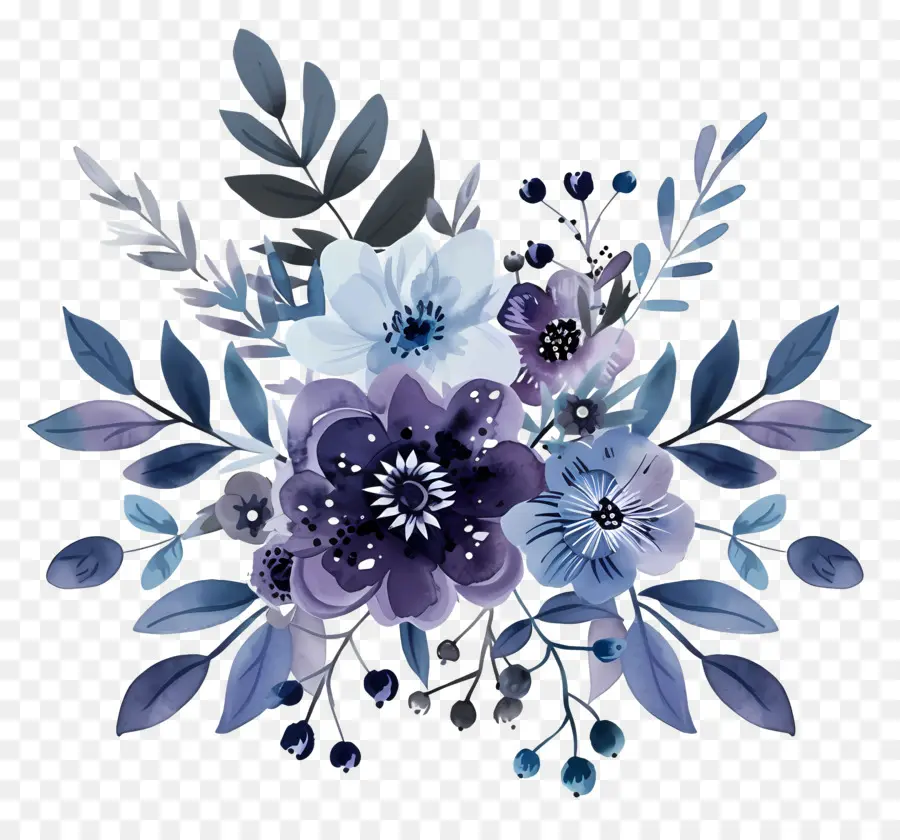 Ramo Azul，Arreglo Floral PNG