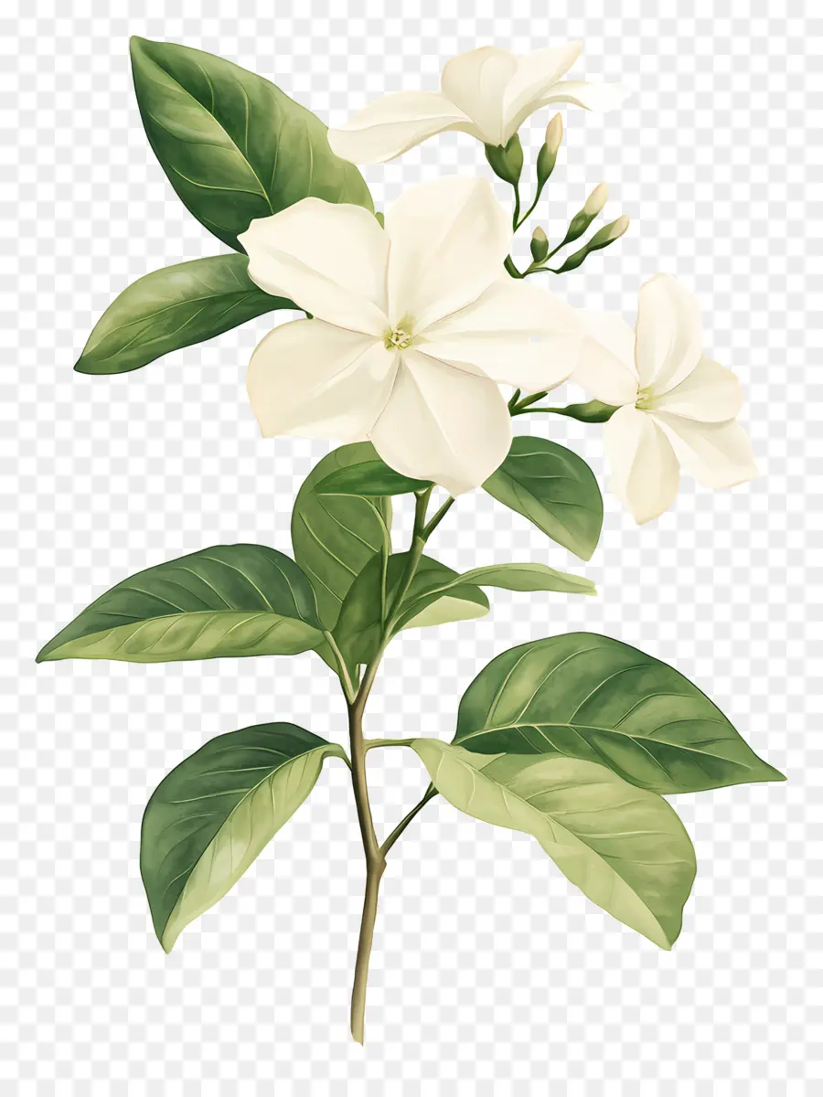 Flor De Jazmín，Flores De Jazmín Blanco PNG