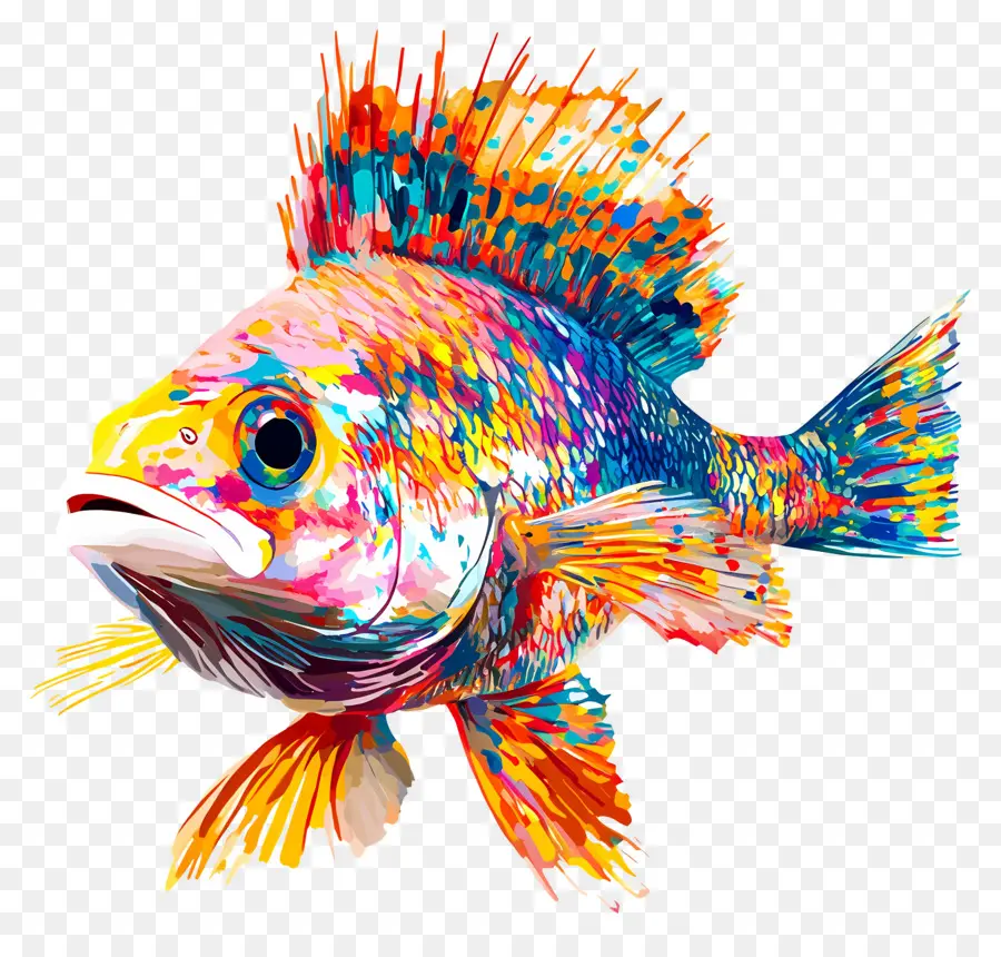 Pez Animado，Peces Coloridos PNG