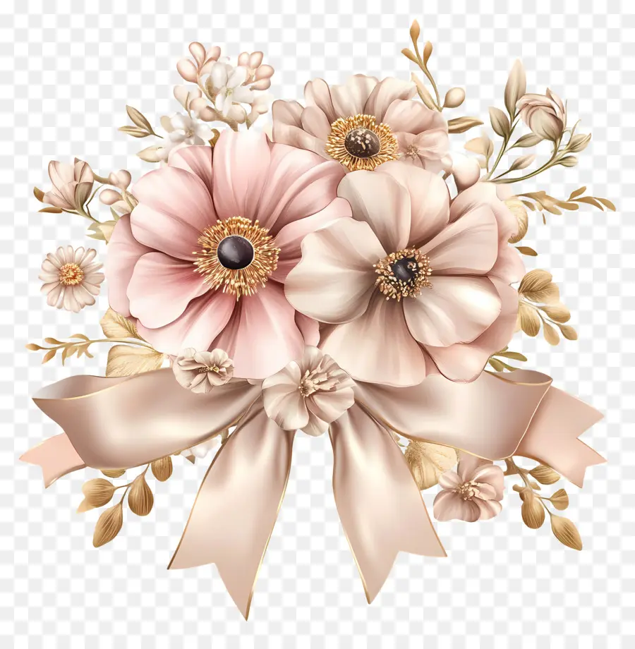 Flores De Cumpleaños，Ramo De Flores PNG