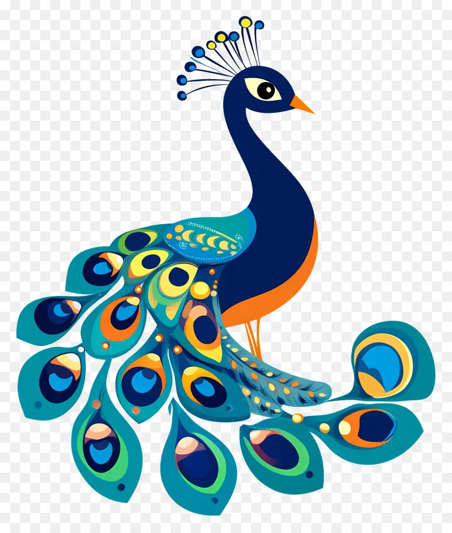 Pavo Real Animado，Pavo Real PNG