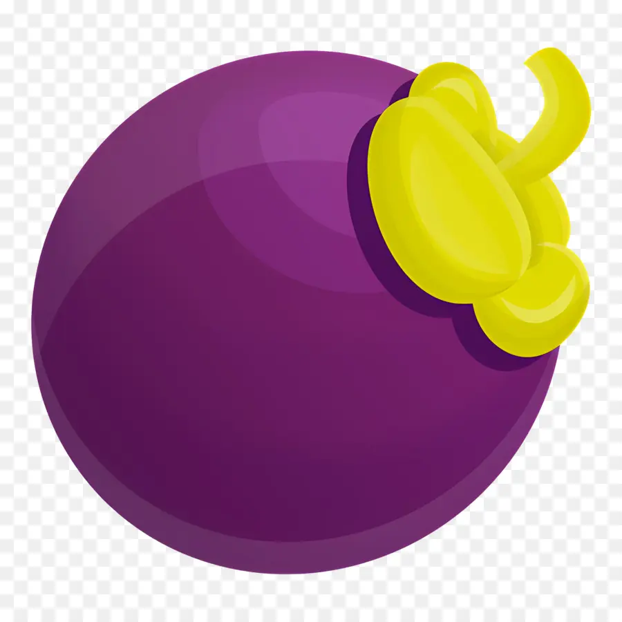 Mangostán，Fruta Morada PNG