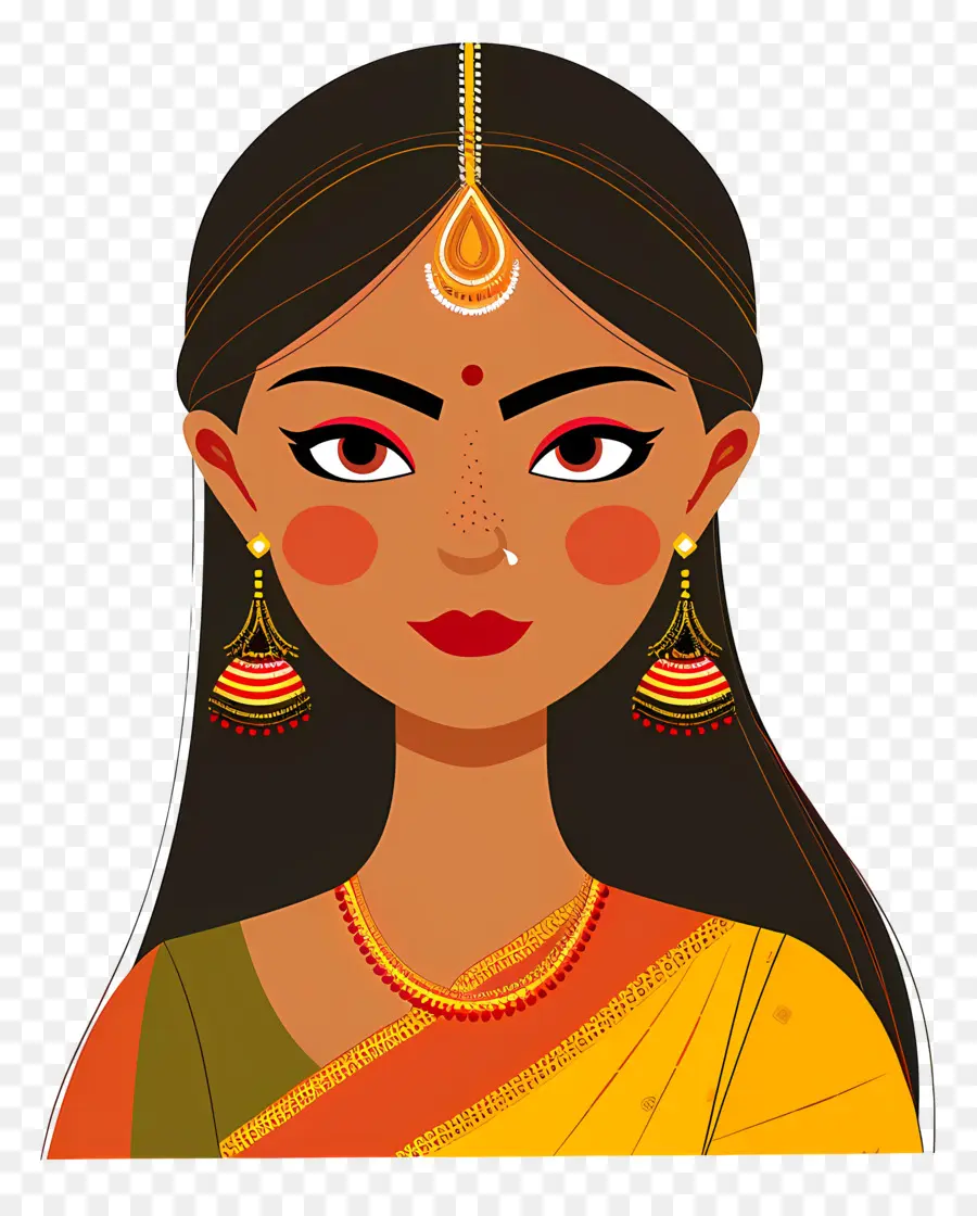 Mujer India，Mujer Tradicional PNG