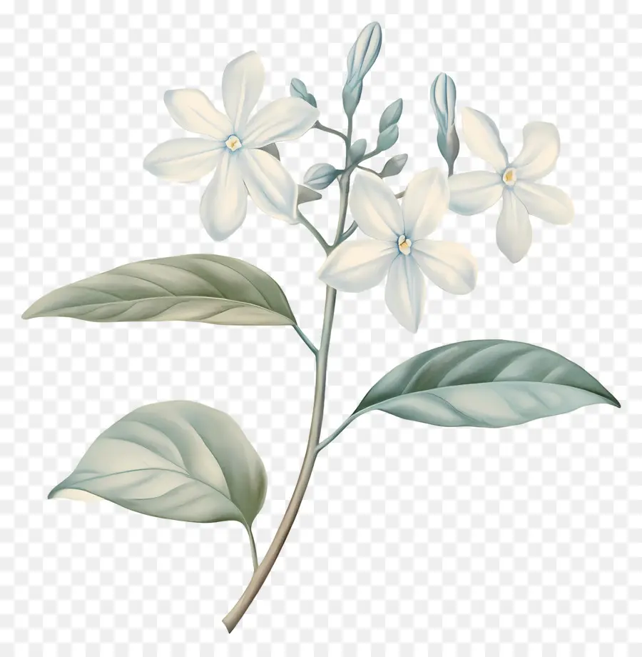 Flor De Jazmín，Flor Blanca PNG