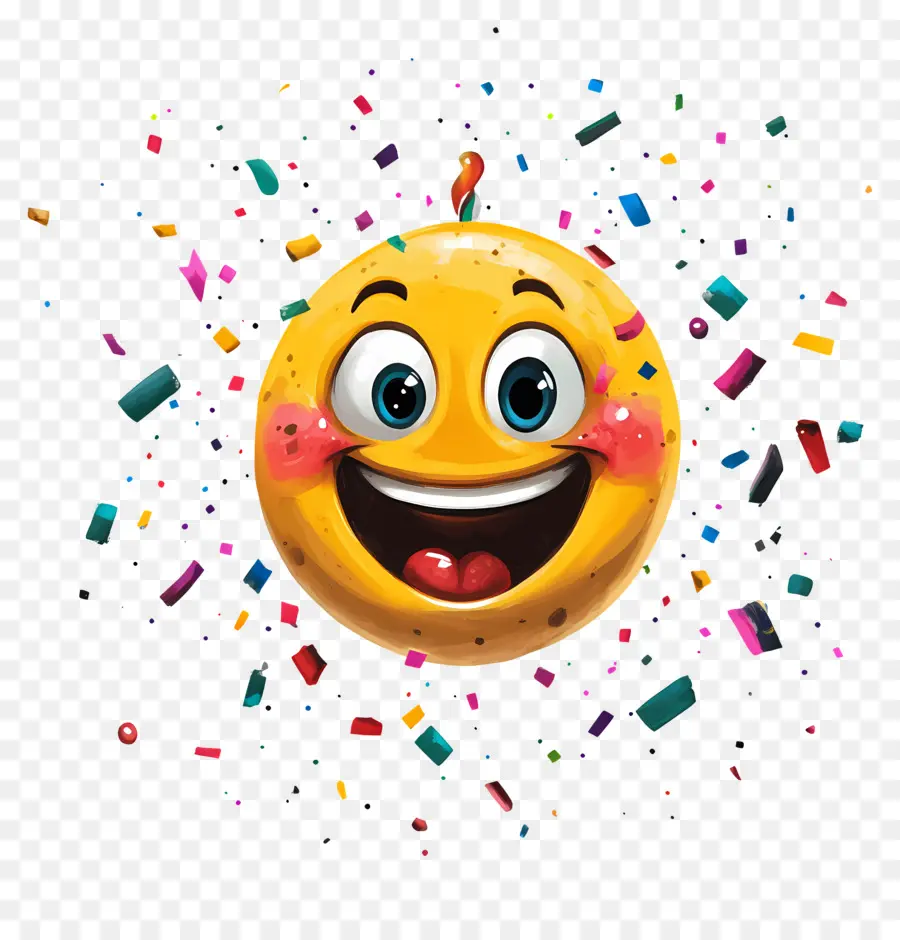 Cumpleaños Emoji，Emoji Feliz PNG