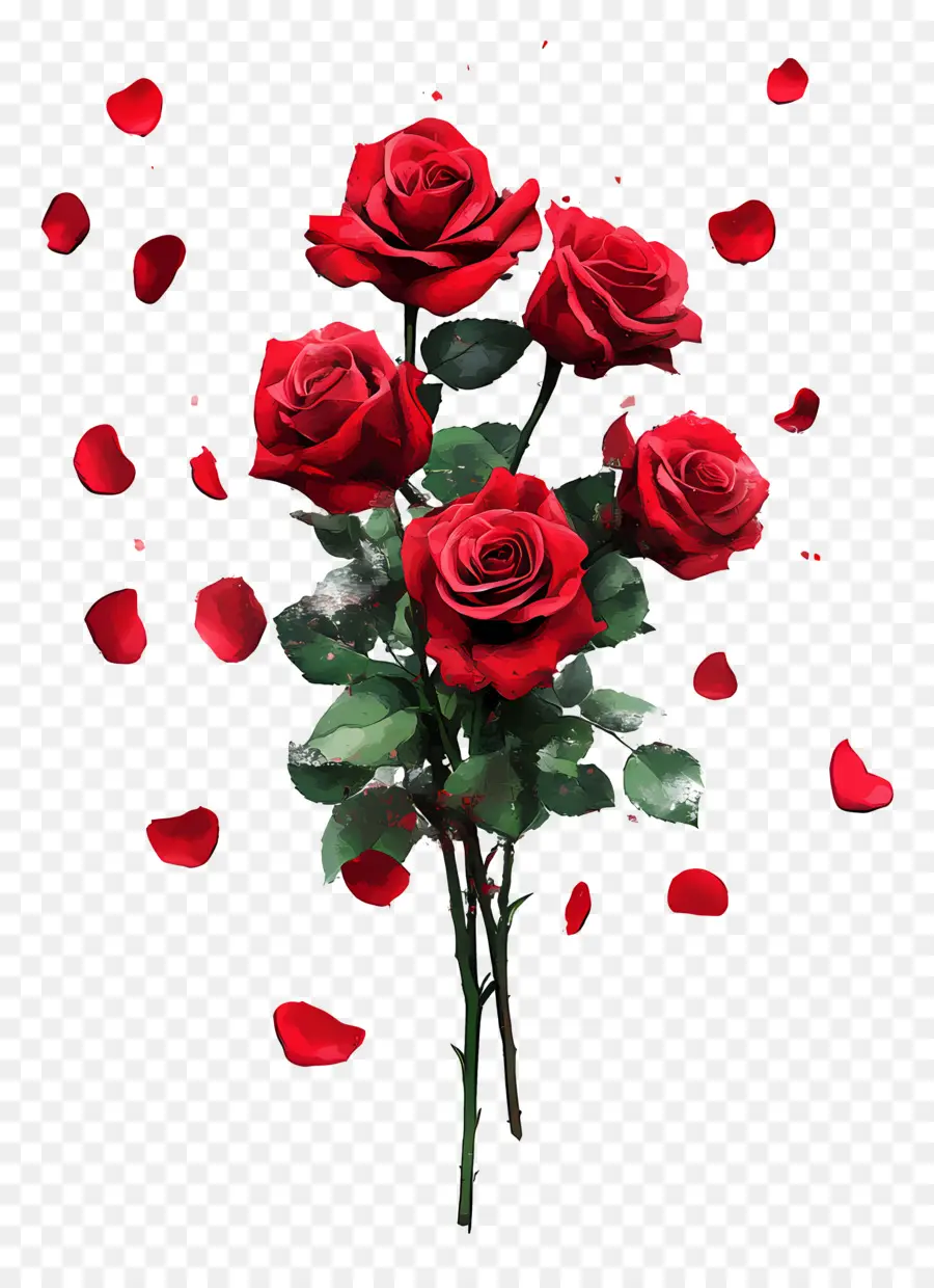 Ramo De Rosas，Rosas Rojas PNG