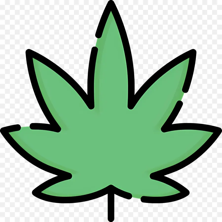 Hoja De Cannabis，Hoja Azul PNG