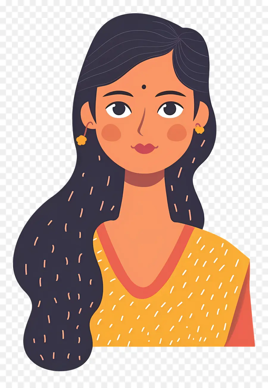 Mujer India，Mujer En Sarí PNG