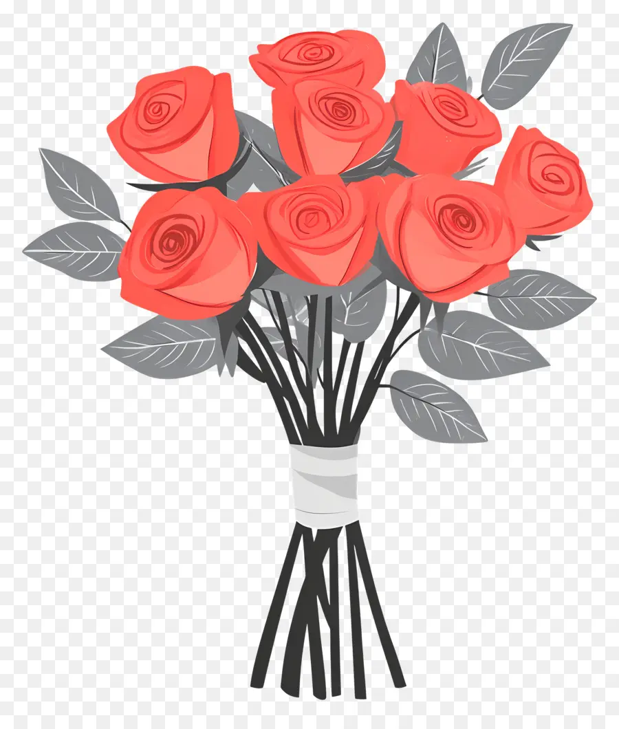 Ramo De Rosas Rojas，Rosas Rojas PNG