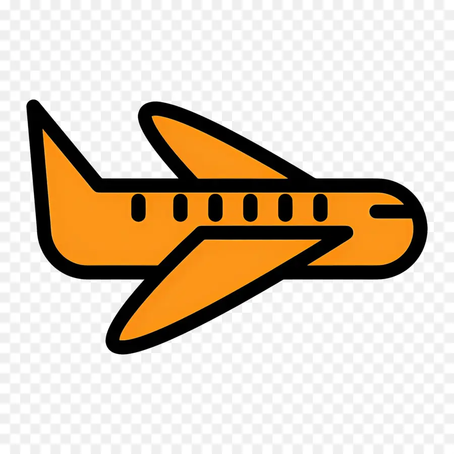 Avión，Amarillo PNG