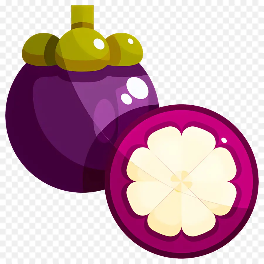 Mangostán，Fruta PNG