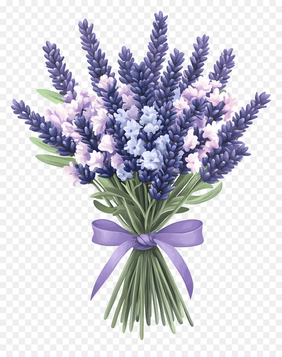 Ramo De Lavanda，Púrpura PNG