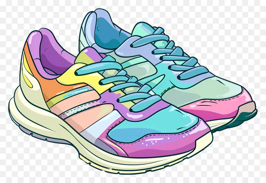 Zapatos Nike，Zapatillas Coloridas PNG