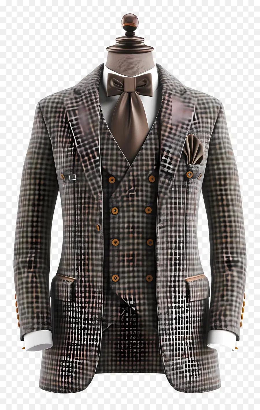 Vestimenta Formal Para Hombres，Traje A Cuadros PNG