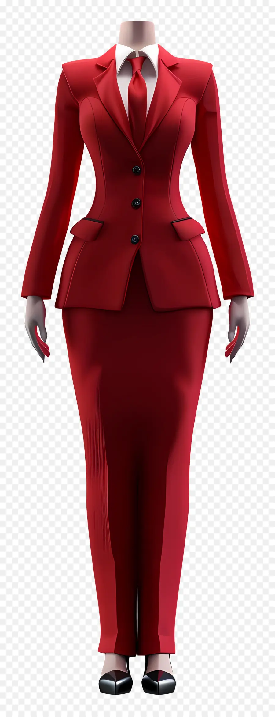 Vestimenta Formal Mujer，Traje Rojo PNG