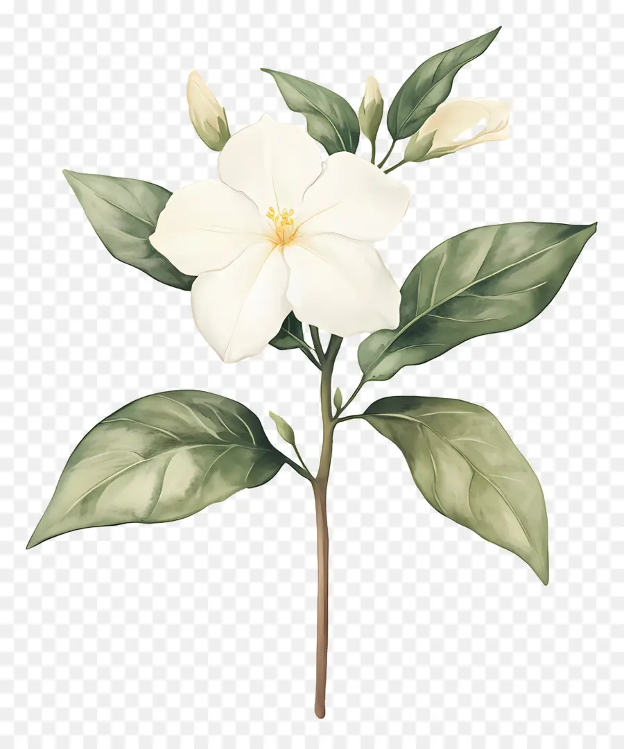 Flor De Jazmín，Flor Blanca PNG