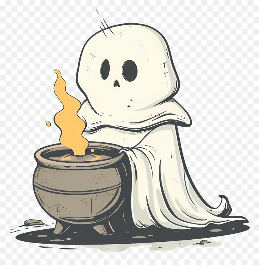 Poción Para Agitar Fantasmas，Lindo Fantasma PNG