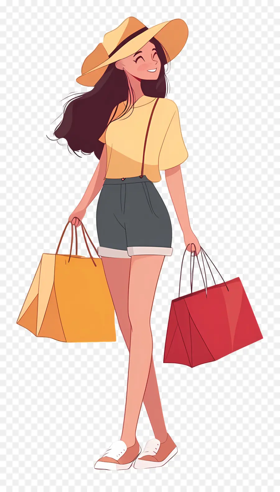 Chica De Compras，Mujer De Compras PNG