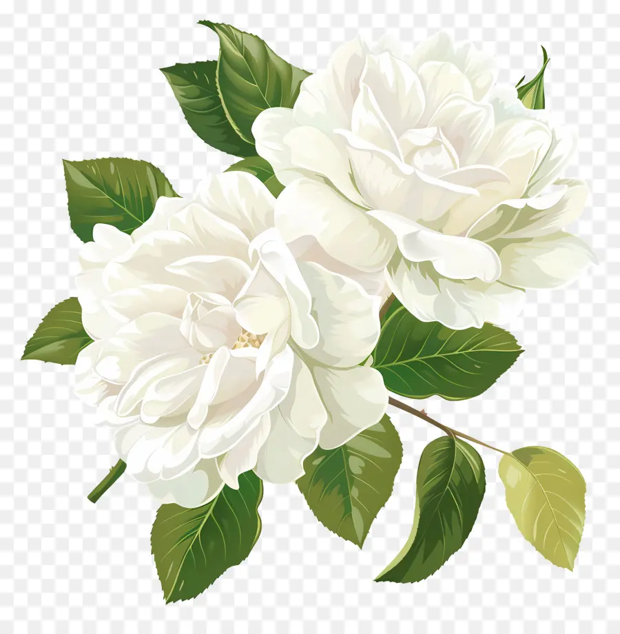 Flor De Gardenia Blanca，Flor Blanca PNG