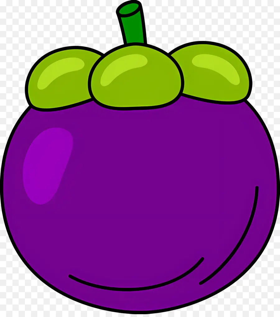 Mangostán，Fruta Morada PNG