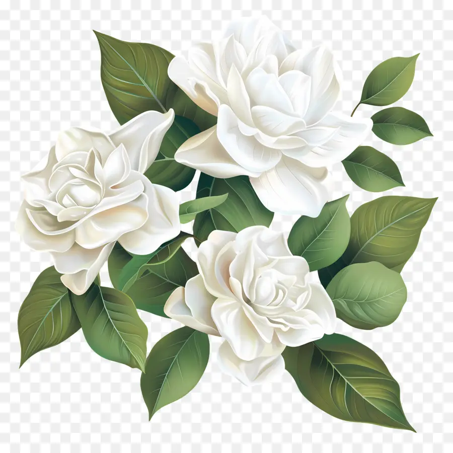 Flor De Gardenia Blanca，Flor Blanca PNG