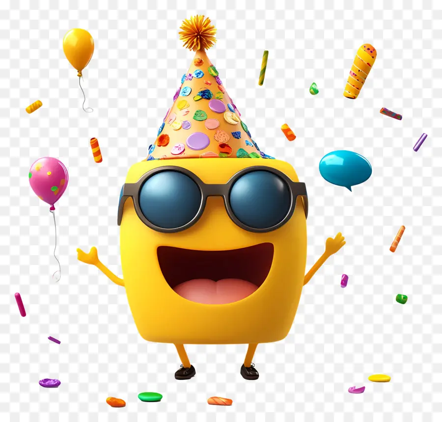 Cumpleaños Emoji，Emoji De Fiesta PNG