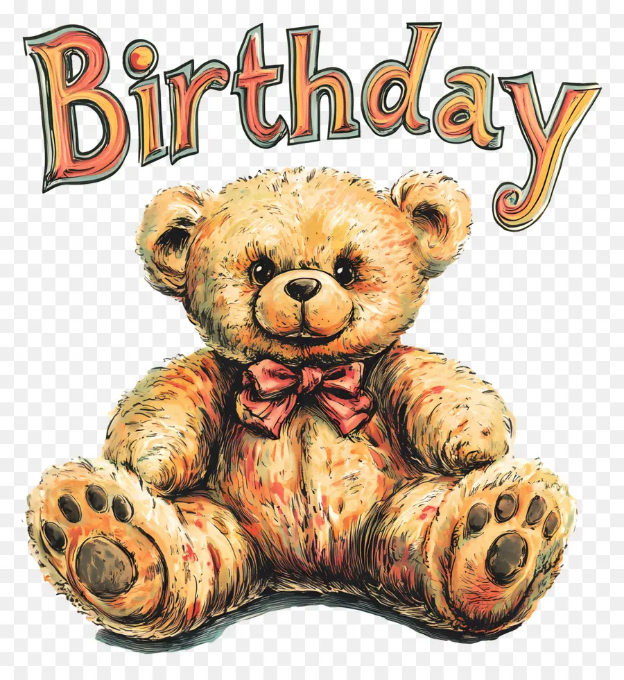 Cumpleaños，Oso De Peluche PNG