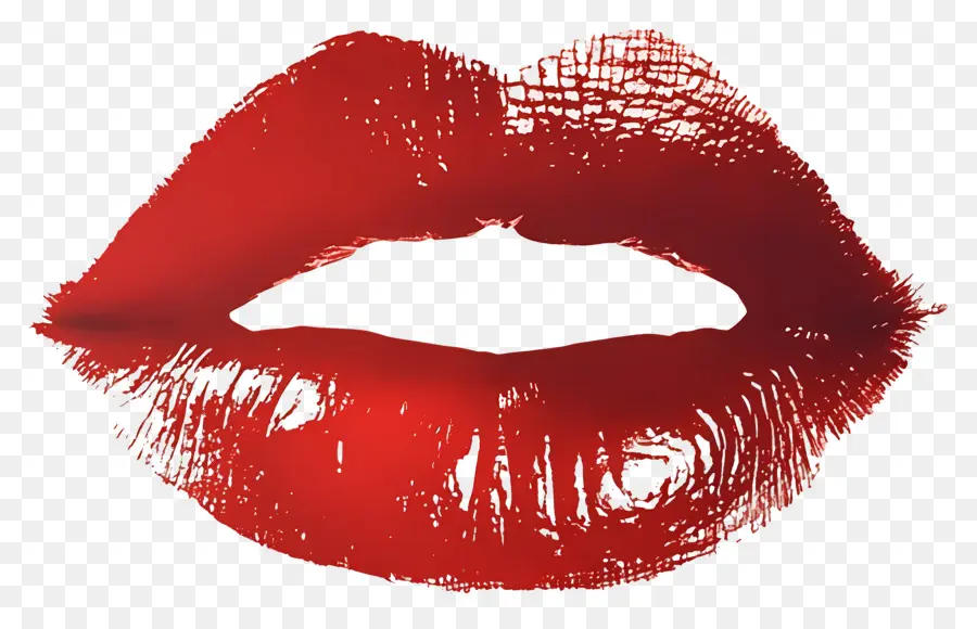 Marca De Beso，Labios Rojos PNG