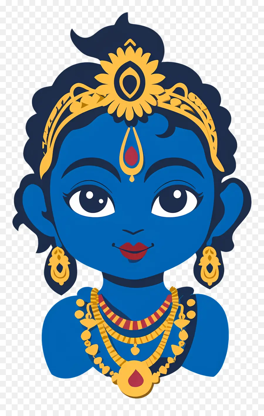 Bebé Krishna，Diosa Azul PNG