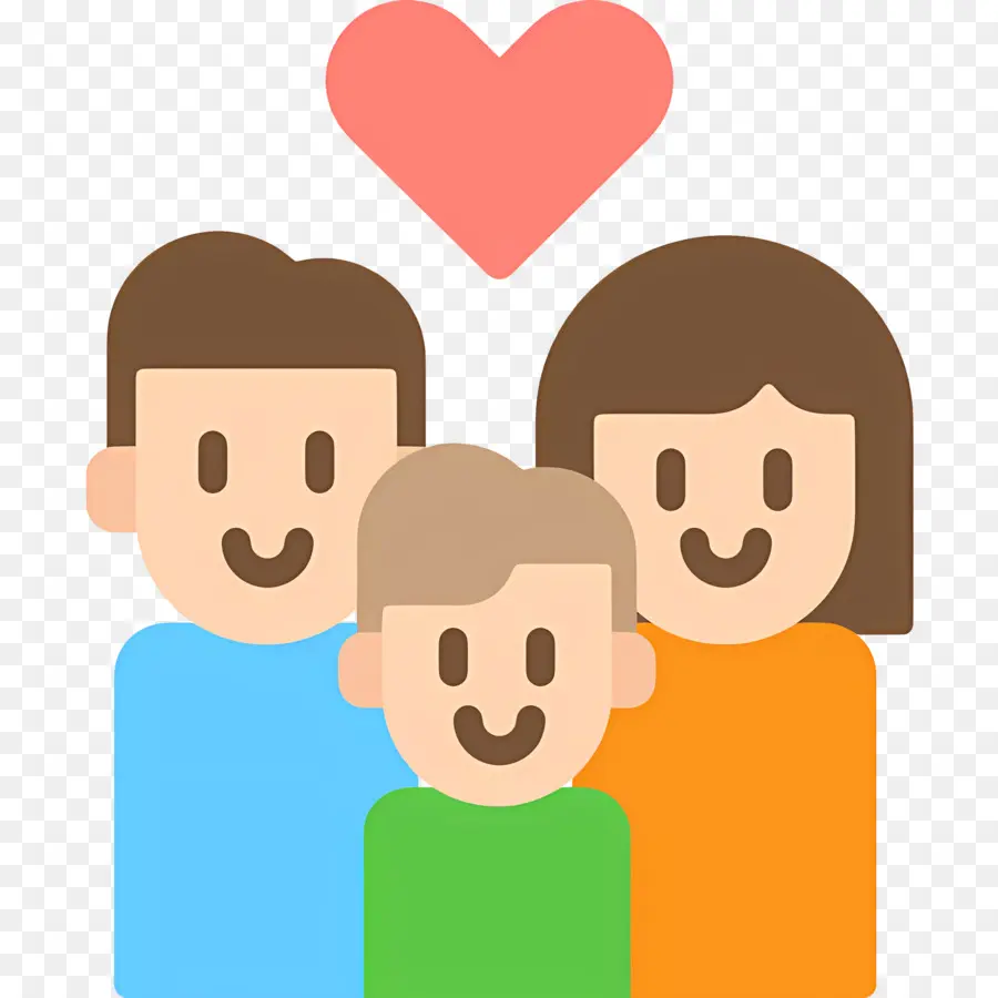 Familia，Familia Con Corazón PNG