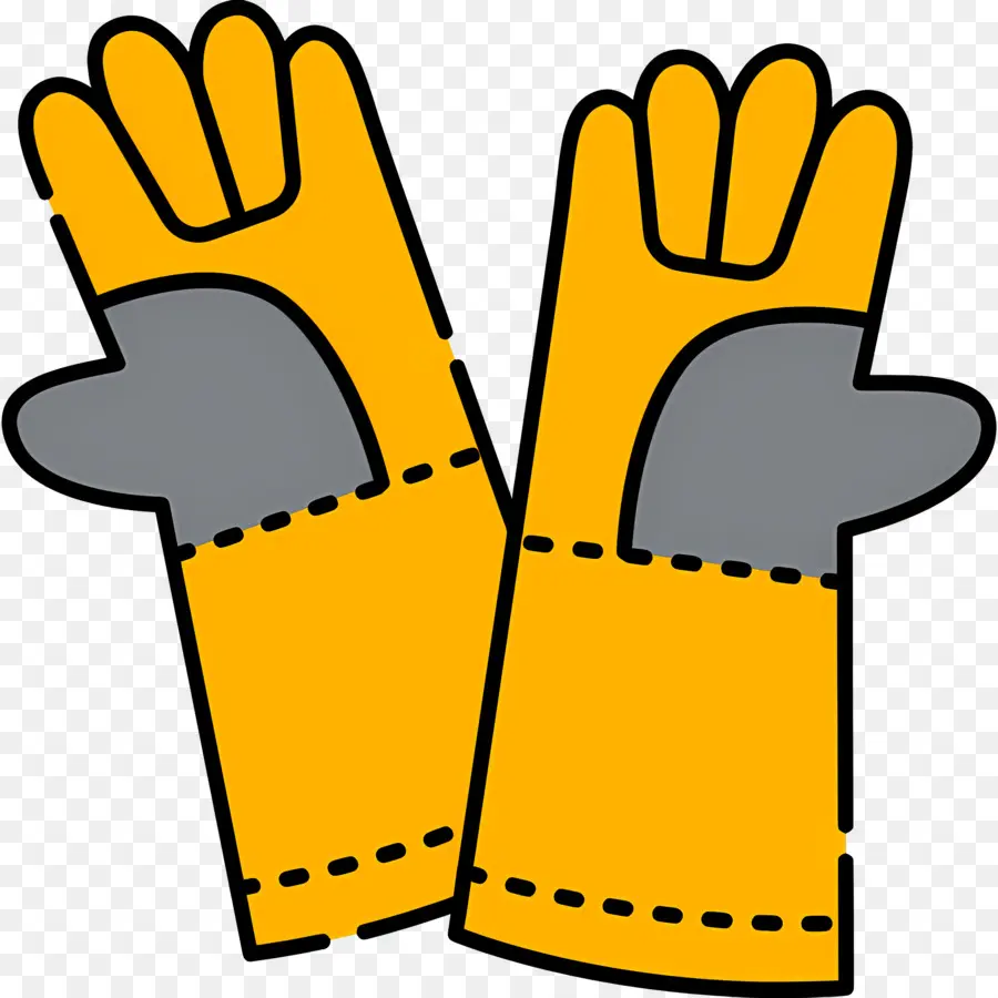 Guantes，Guantes Amarillos PNG