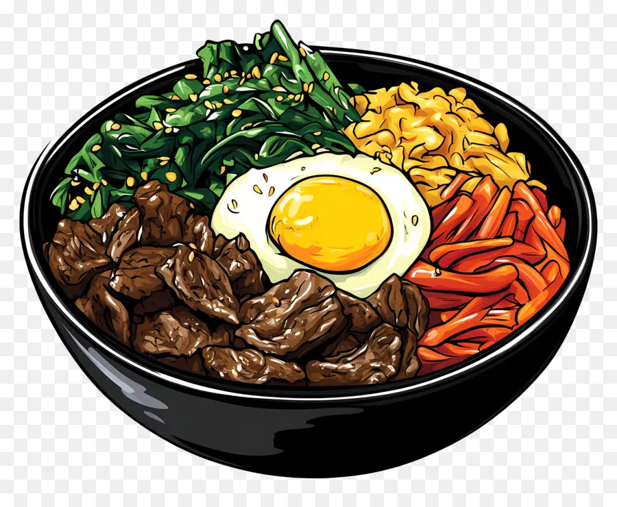 Bimbap Coreano，Bibimbap PNG