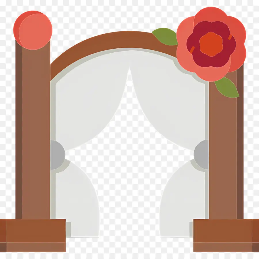 Arco De Boda，Puerta De Jardín Con Flor PNG