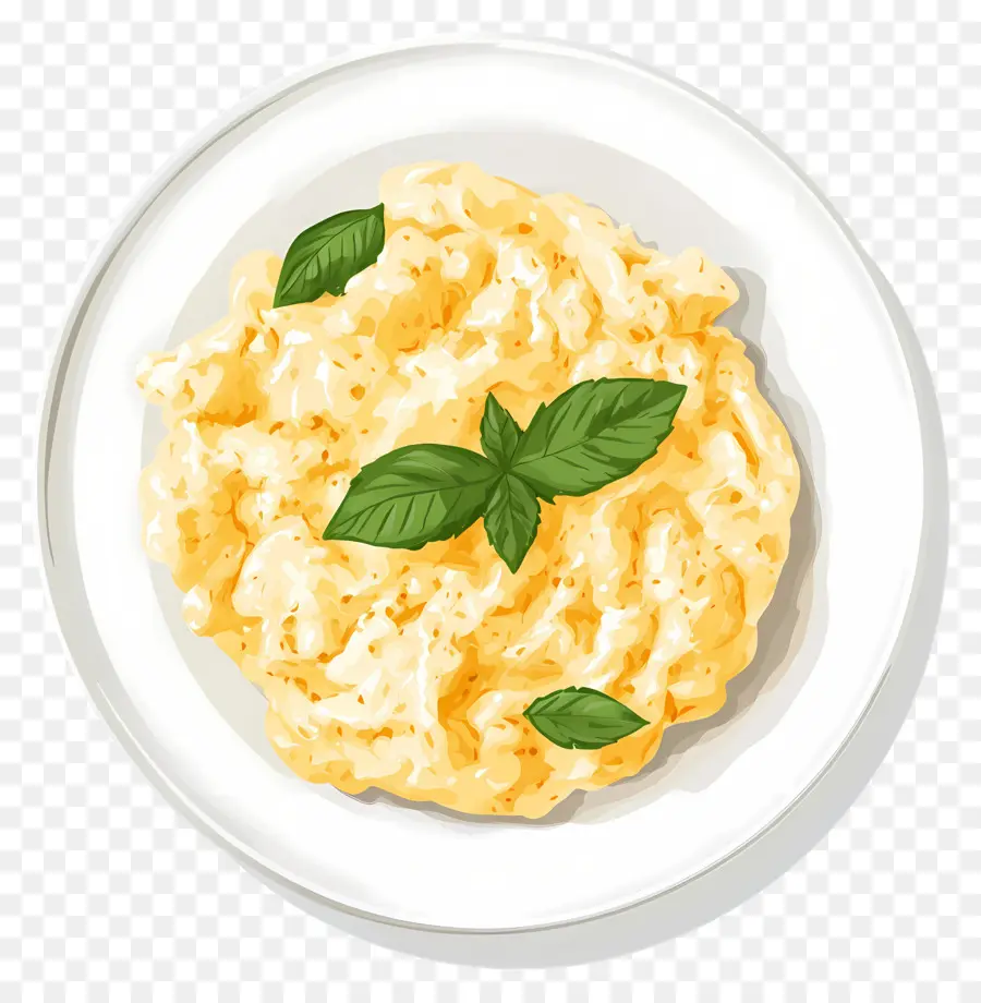 Huevos Revueltos，Plato De Pasta PNG