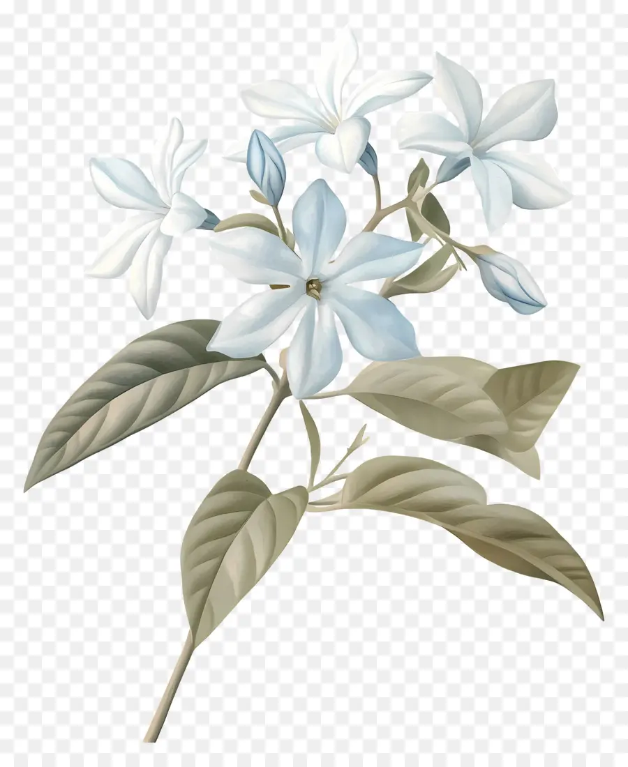 Flor De Jazmín，Flores Blancas PNG